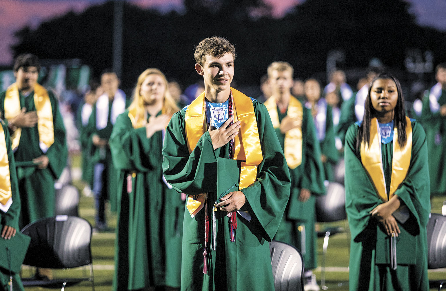 Pomp despite circumstances